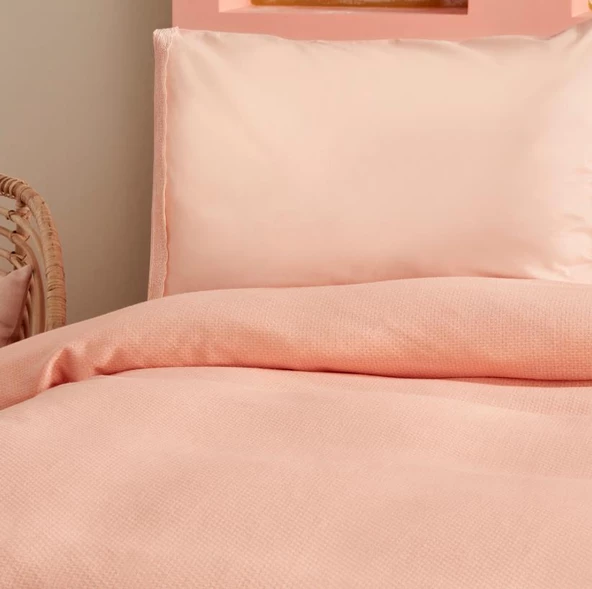 Karaca Home Alia Somon %100 Pamuk Fistolu Çift Kişilik Pike Takımı - 2