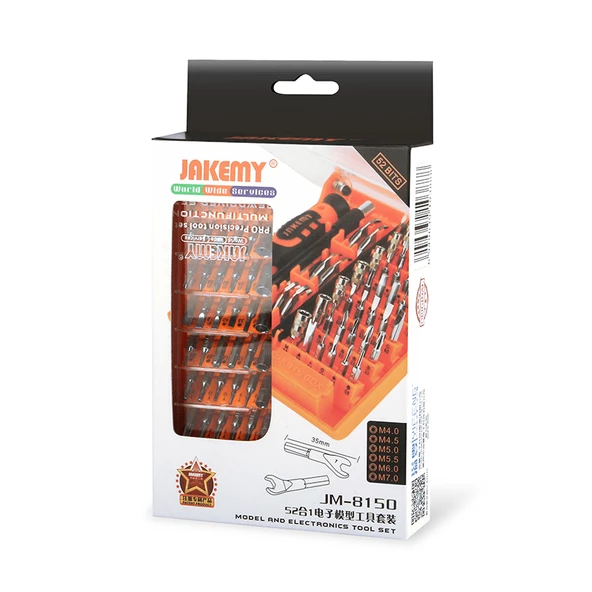 Jakemy 52 Parça
 52 Parça
 JM -8150 Bit Set Kampanya fiyatıdır - 3