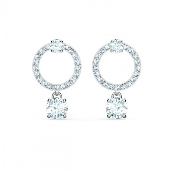 5563278 Swarovski Küpe Attract-Pe Cır Czwh-Cry-Rhs - 2