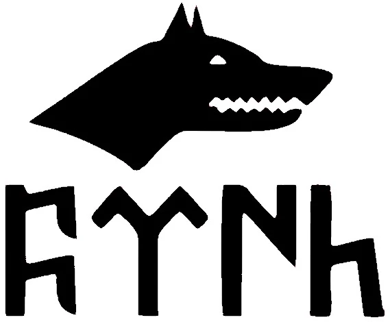 Bozkurt Ve Göktürkçe Türk Yazı Model 2 Sticker 40 x 40 cm