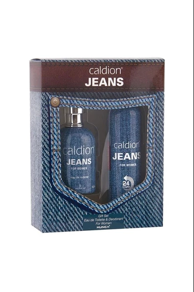 Caldion Jeans Edt 100 ml Kadın Parfüm 150 ml Kadın Deodorant Sprey Set