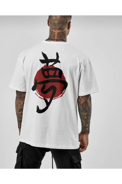 Erkek Oversize Japan Mood Dream Baskılı T-shirt