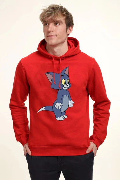 BASKILI KAPŞONLU SWEATSHİRT fm1.189KÖ