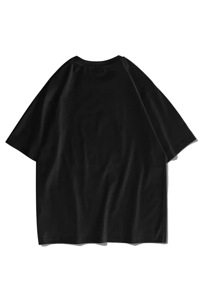Unisex Hannah Montana Siyah Oversize Tshirt - 2
