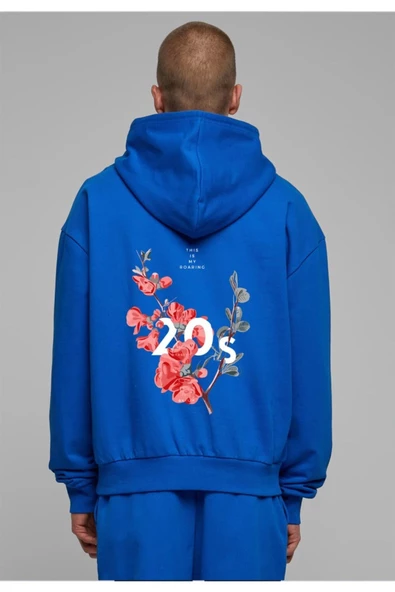 Unisex Baskılı Kapşonlu 3 İplik Hoodie Sweathirt  fm1.20MA