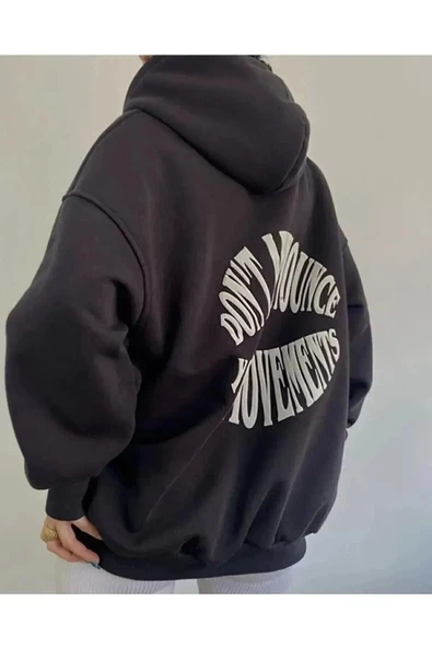 Sırt baskılı 3 iplik Kapüşonlu Sweatshirt - Resim 2