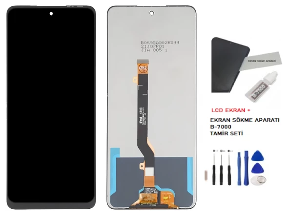 Tkgz - İnfinix Hot 40 PRO Lcd Dokunmatik Ekran -A- Kalite + TAMİR SETİ