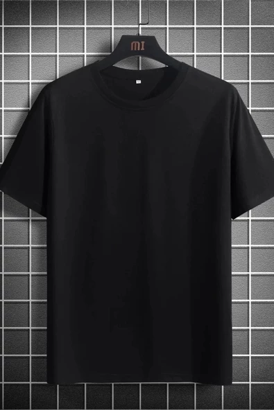 Unisex Van Gogh Netherlands Baskılı Siyah Oversize Bisiklet Yaka T-shirt - 2