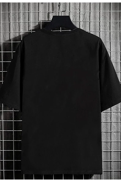 Arabesk Müslüm Azer Baskılı Oversize Siyah Tshirt - 2