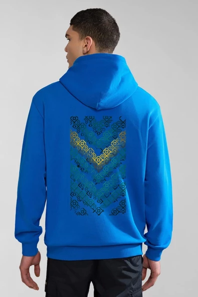 Unisex Baskılı Kapşonlu 3 İplik Hoodie Sweathirt  fm1.10MA