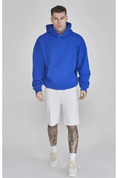 Unisex Baskılı Kapşonlu 3 İplik Hoodie Sweathirt  fm1.52MA - Resim 2