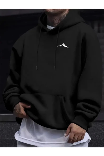 Baskılı Unisex Oversize Sweatshirt