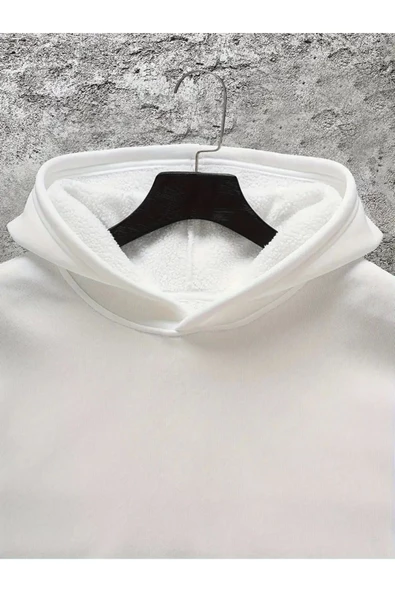 Unisex Oversize Baskısız Sweahshirt - 2