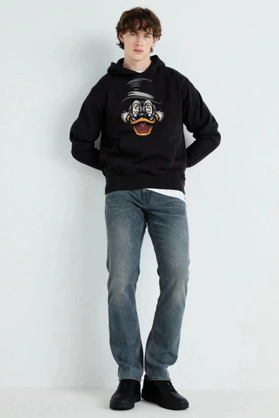 Baskılı Kapşonlu Sweatshirt fm1.109SÖ
