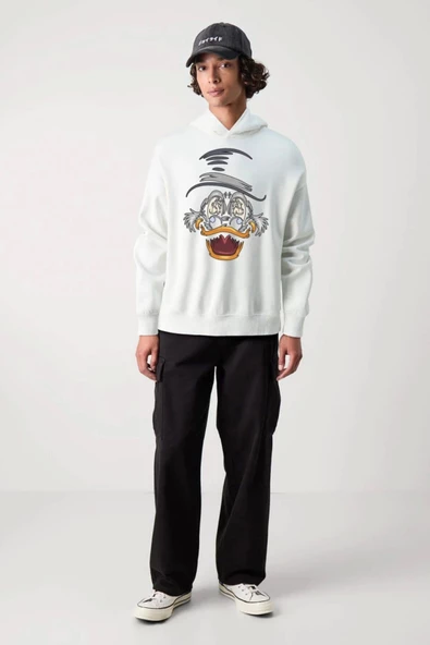 Baskılı Kapşonlu Sweatshirt fm1.109BÖ