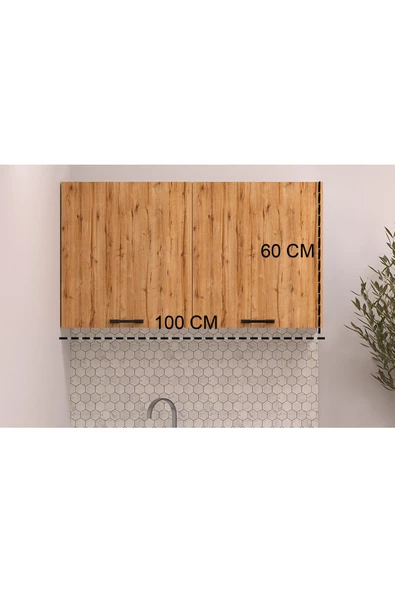 Fly Mobilya 100 Cm Felıx Mutfak Üst Modül - Fly180578 - 2