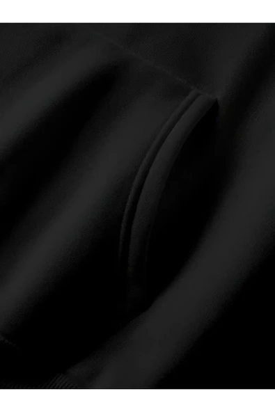 Baskısız unisex oversize sweatshirt - 5