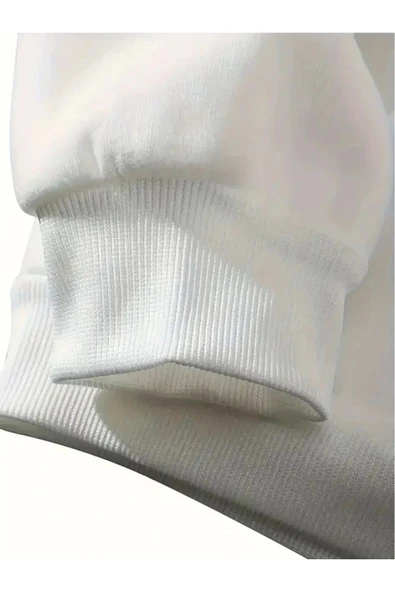 Baskılı Unisex Oversize Sweatshirt - Resim 5