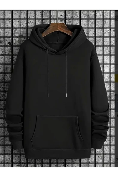 Baskılı Unisex Oversize Kapüşonlu Sweatshirt - 2