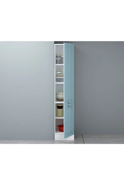 Fly Mobilya 45 Cm Pastel Mutfak Mdf Boy Dolabı, Çok Amaçlı Mutfak Uzun Boy Dolap - 2