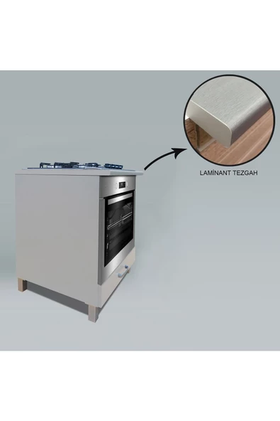 Fly Mobilya Fly Ankastre Modul - Gri- Tüm Ankastre Modüllerle Uyumlu - Resim 5