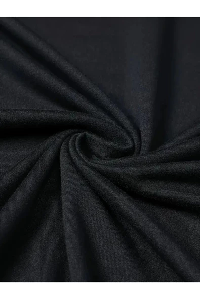 Siyah Oversize Düz T-Shirt - 4