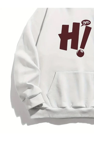 Baskılı Unisex Oversize Sweatshirt - Resim 2