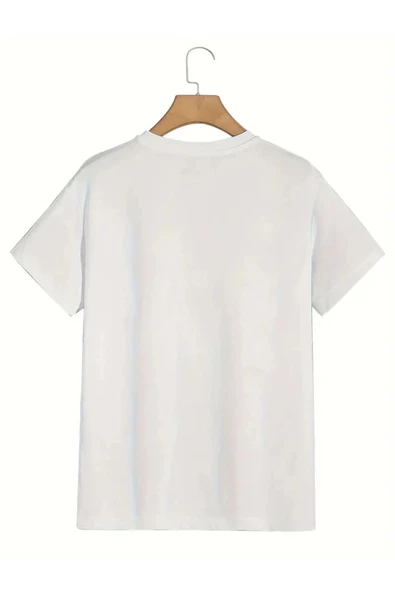 Lifeis2shot baskılı ünisex oversize t-shirt - 2