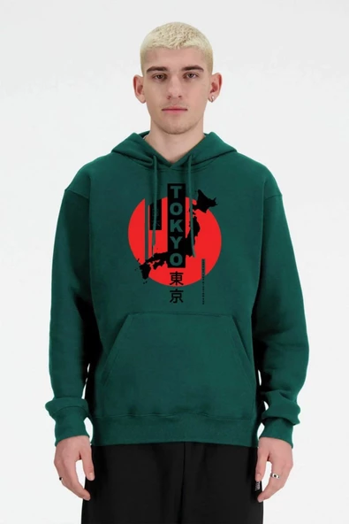 Baskılı Kapşonlu 3 İplik Sweatshirt fm1.113YÖ