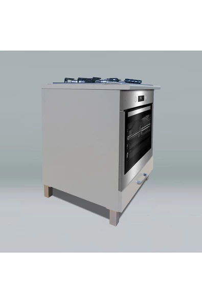 Fly Mobilya Fly Ankastre Modul - Gri- Tüm Ankastre Modüllerle Uyumlu - Resim 3