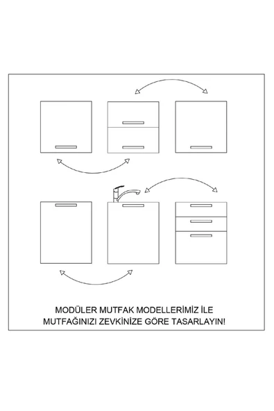 Fly Mobilya BESRA 270 CM MUTFAK - 7