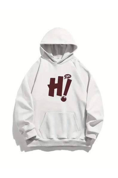 Baskılı Unisex Oversize Sweatshirt - Resim 4