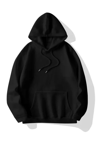 Baskısız unisex oversize sweatshirt