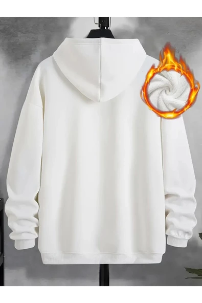 Unisex Oversize Baskısız Sweahshirt - 3