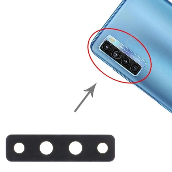 Tcl 20L Plus İle Uyumlu Kamera Camı T775 ürün görseli 1