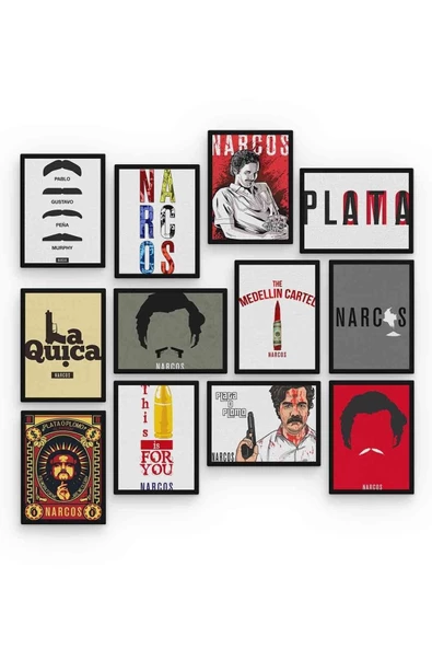 Movies 12 Parça Mdf (ahşap) Tablo Ofis Boyu - 2