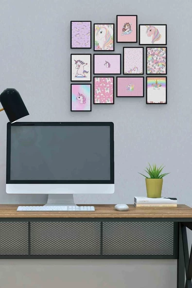 Unicorn 12 Parça Mdf (ahşap) Tablo Ofis Boyu