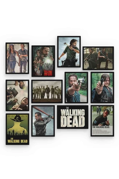 The Walking Dead 12 Parça Mdf (ahşap) Tablo Ofis Boyu - 2