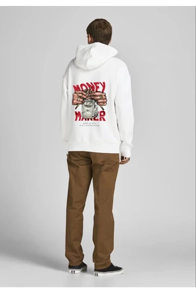 Baskılı Kapşonlu Sweatshirt fm1.4BA ürün görseli