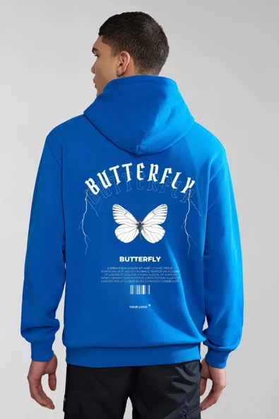 BASKILI KAPŞONLU SWEATSHİRT fm1.7MA