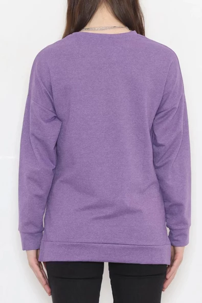 İki İplik Armalı Tunik Mor - 11938.1567. - 2