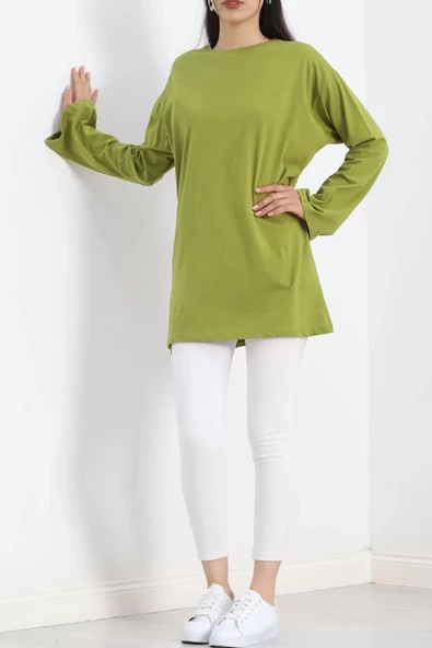 İspanyol Kol Suprem Tunik Zeytinyeşili - 20214.1567. - 2