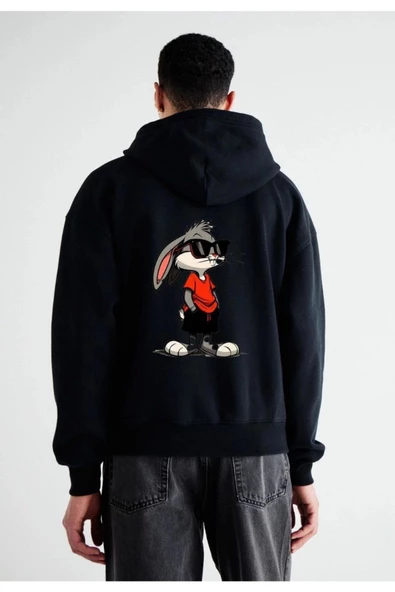 Baskılı Kapşonlu Sweatshirt fm1.13SA