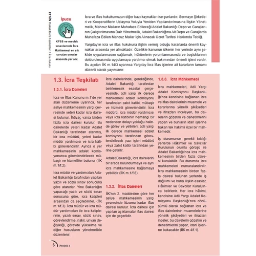 ETKİN Hukuk Ders Fasikülleri 1 İcra Hukuku Savaş Yayınları 2021 - 2