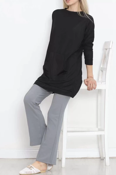 Kanguru Cepli Tunik Siyah - 10033.1778. - 2