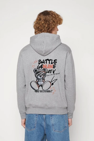 BASKILI KAPŞONLU SWEATSHİRT fm1.8GA ürün görseli