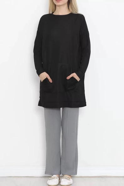 Kanguru Cepli Tunik Siyah - 10033.1778. - 4