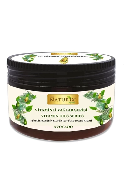 Avokado Özlü El, Yüz ve Vücut Bakım Kremi 250 Ml - Vitaminli Yağlar Serisi Yoğun Nem Terapisi - 4