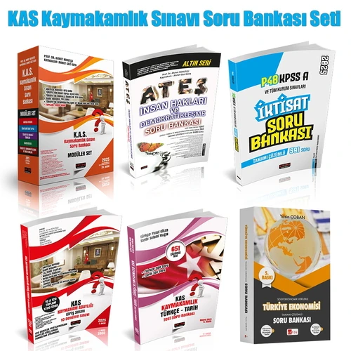 Kaymakamlık Sınavlarına Hazırlık Soru Bankası Seti 2025 ürün görseli 1