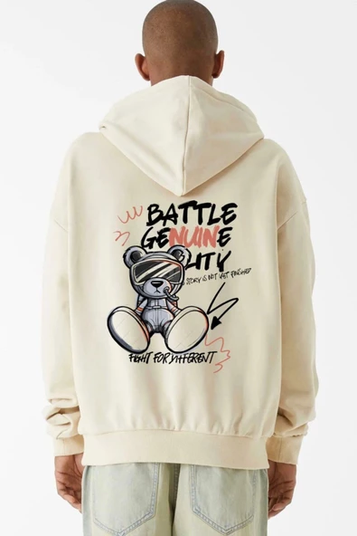 BASKILI KAPŞONLU SWEATSHİRT fm1.8BJA ürün görseli